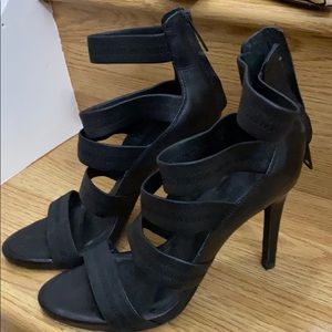 Black pair of shoes